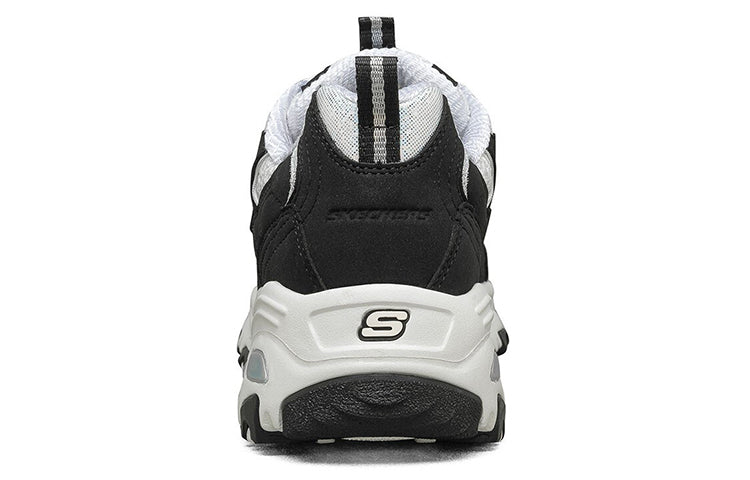 (WMNS) Skechers D Lites 1.0 Fashion Running Shoes Black/White 149250-BKW
