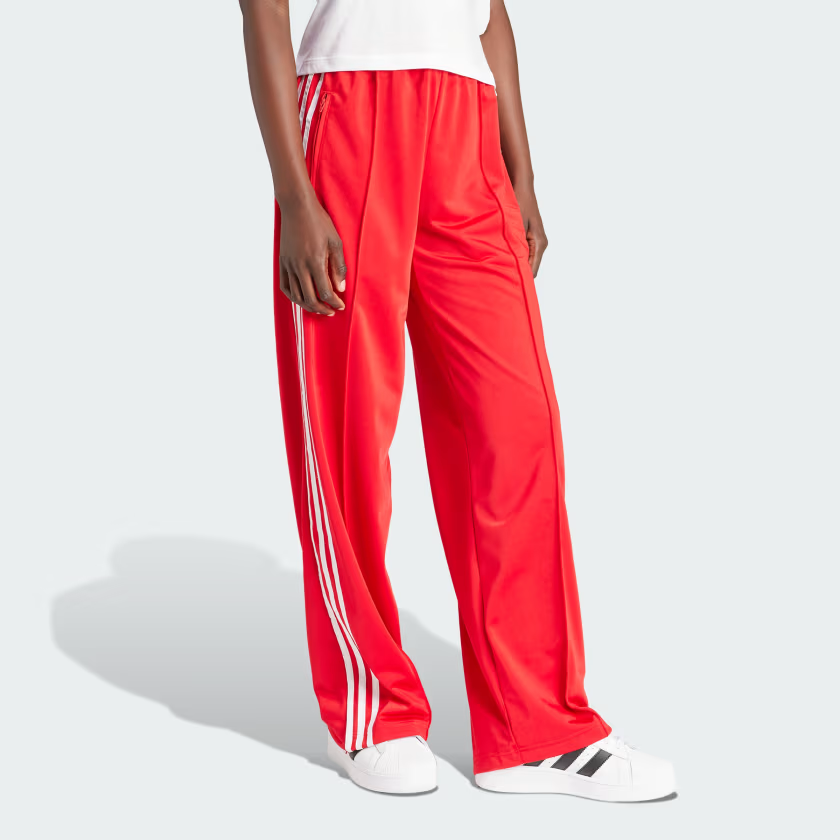 (WMNS) adidas originals Firebird Loose Tracksuit Bottoms Asia Sizing 'Red' IP0632
