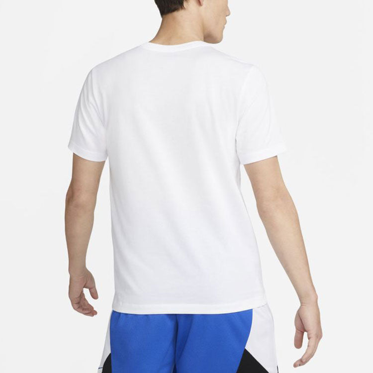 Nike Just Do It Alphabet Printing Round Neck Short Sleeve White DV1213-100
