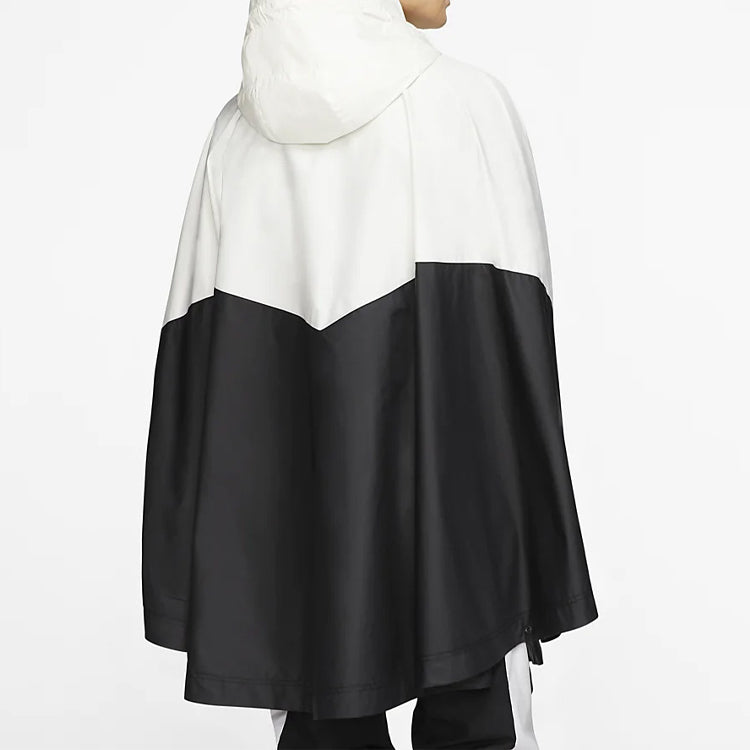 Nike Shield Sportswear Windrunner Poncho Jacket 'White Black' CJ5059-133