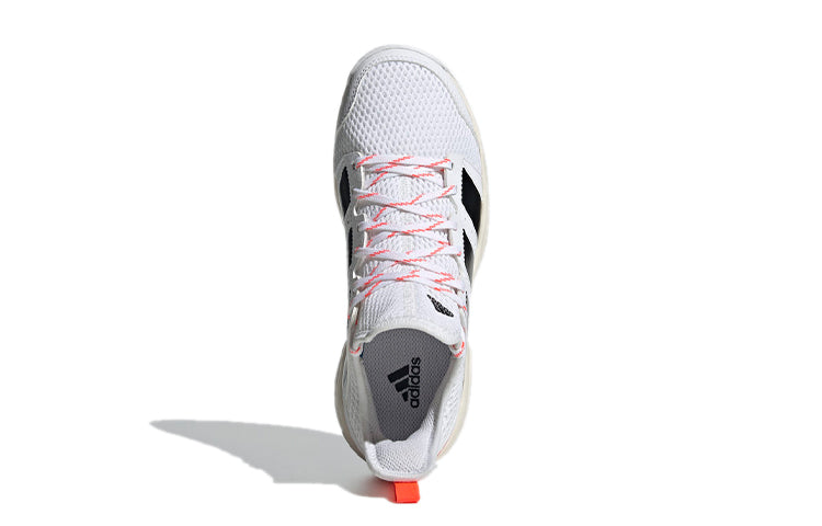 (WMNS) adidas Stabil J 'White Black Solar Red' FZ4655