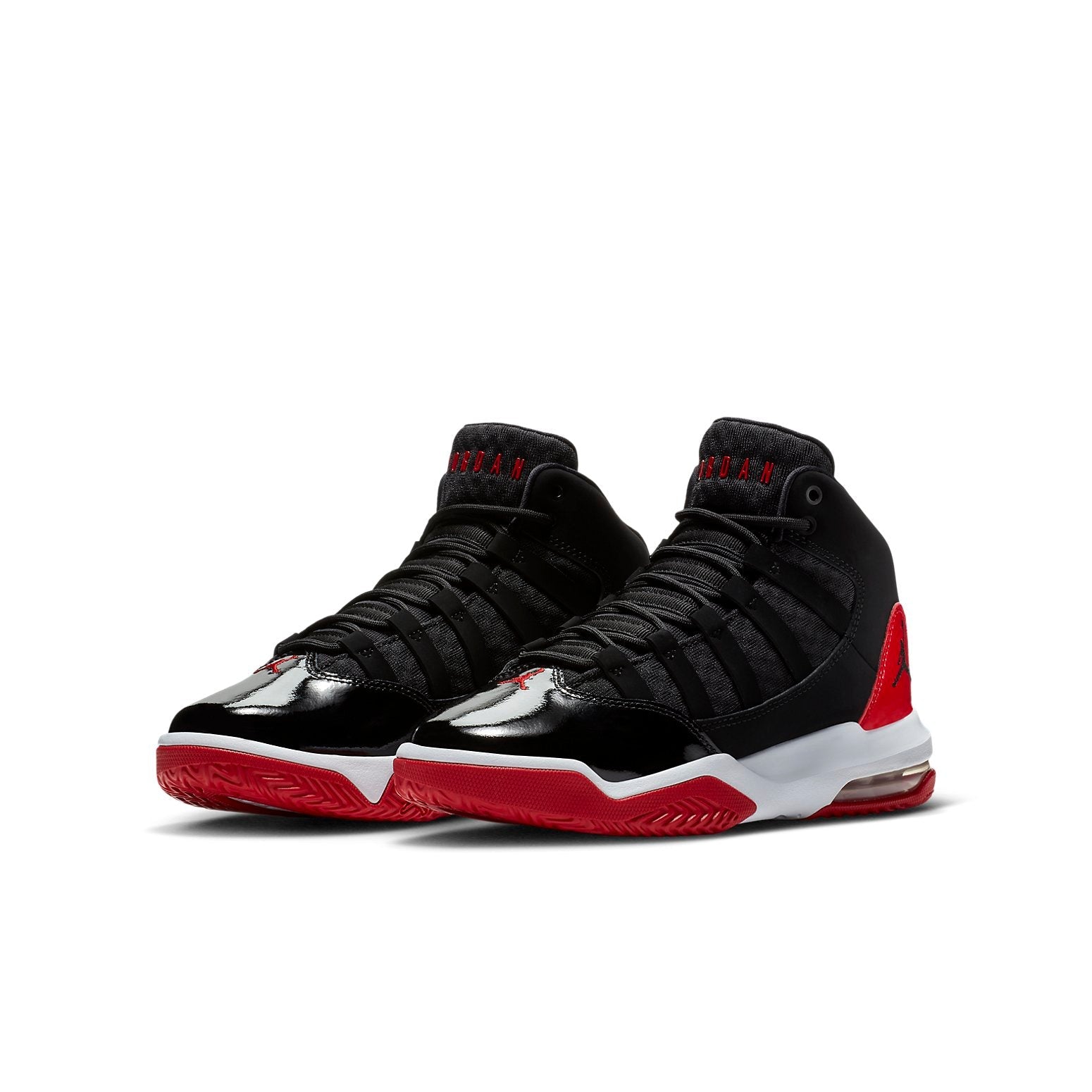 (GS) Air Jordan Max Aura 'Black Gym Red' AQ9214-006