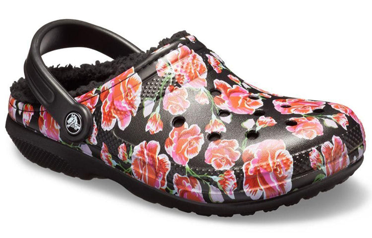 Crocs Classic Stay Warm Cozy Sports Unisex Black Red Sandals 'Black Red' 205324-643