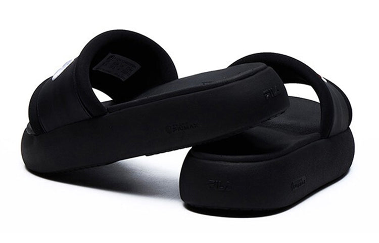 (WMNS) FILA Donut Fashion Casual Slippers For Black F12W124622FBK