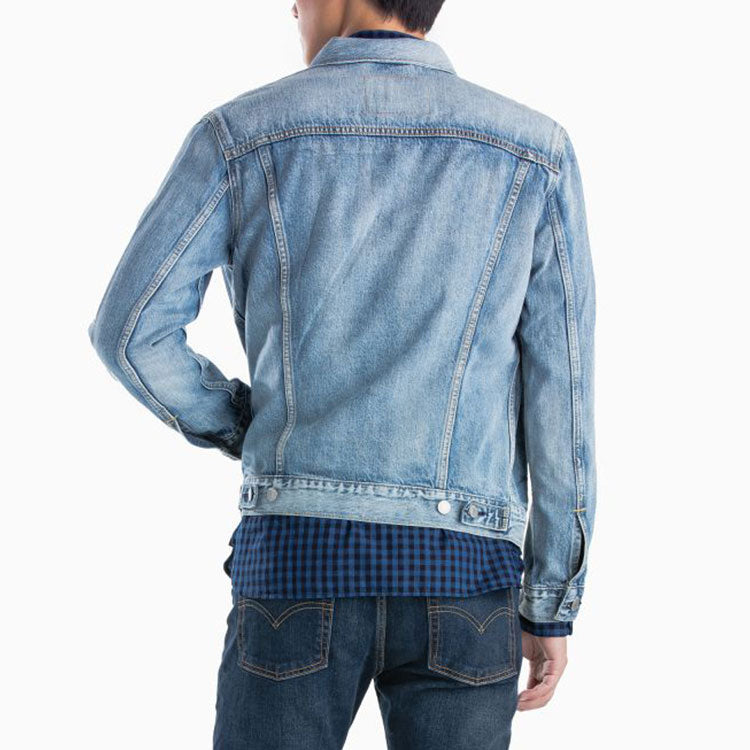 Men's Levis lapel Denim Jacket Denim Blue 72334-0351