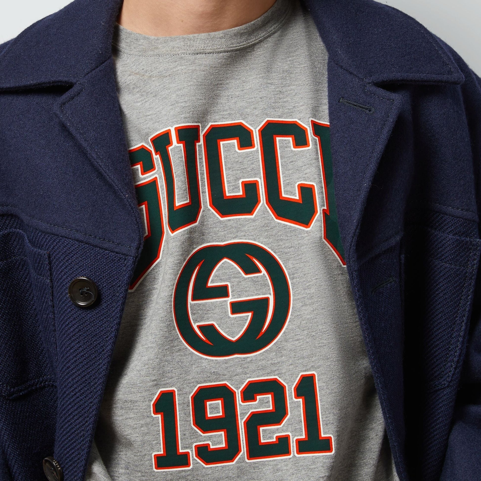 Gucci Cotton Jersey Printed T-Shirt 'Grey' 771758-XJGA5-1230