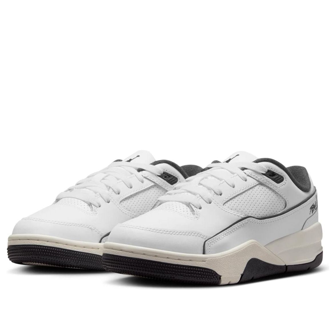 (GS) Air Jordan Flight Court 'White Sail Black' HF3333-100