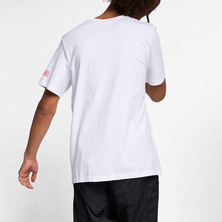 Air Jordan Jumpman Logo Basketbal lSports TEE Men White AT9181-100