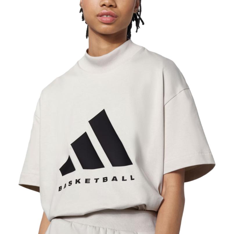 adidas Basketball Logo Tee 'White' IR8491