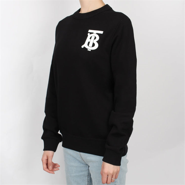 (WMNS) Burberry SS21 TB Pattern Pullover Hoodie Black 8024346A1189