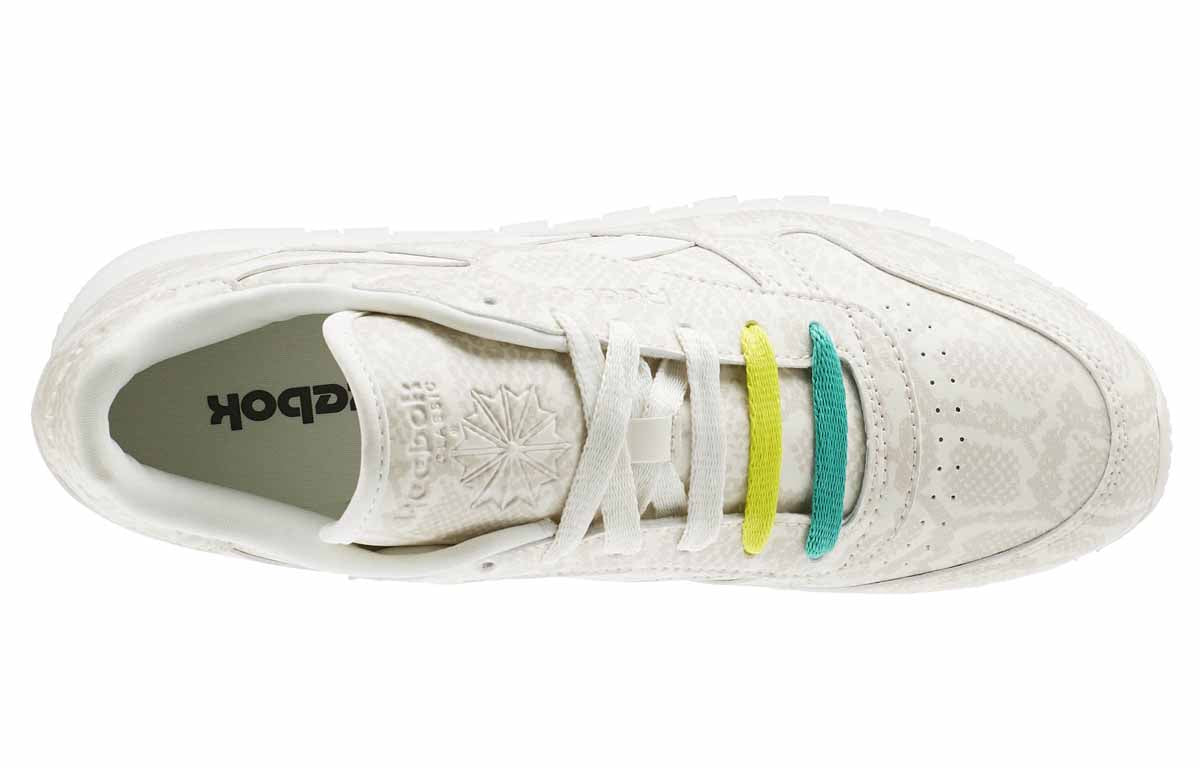 (WMNS) Reebok Classic Leather Multi-Snake Pack Running Shoes White AR1570