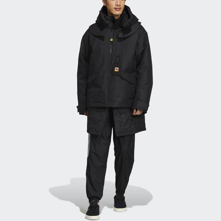 adidas originals Premium Jkt 2 Detachable Multiple Pockets Casual Sports Stay Warm Down Jacket Black GT7284
