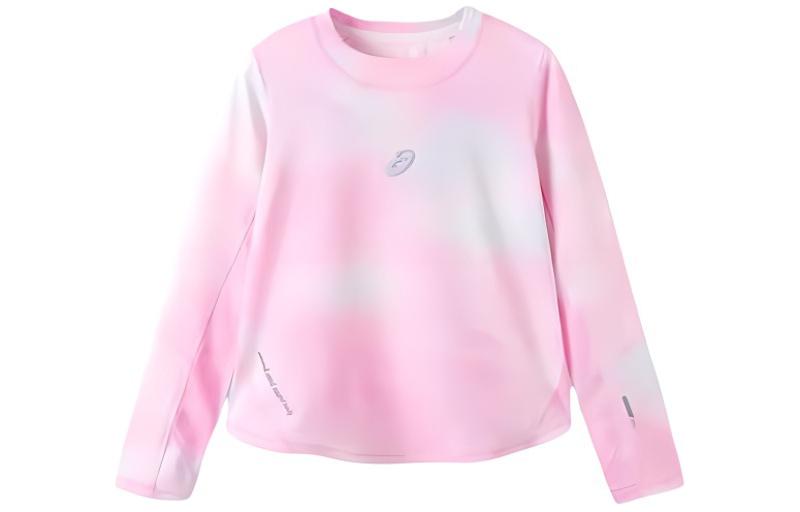 (GS) ASICS Long Sleeved Tie-Dye Sweatshirt 'Blue White' 331241004035
