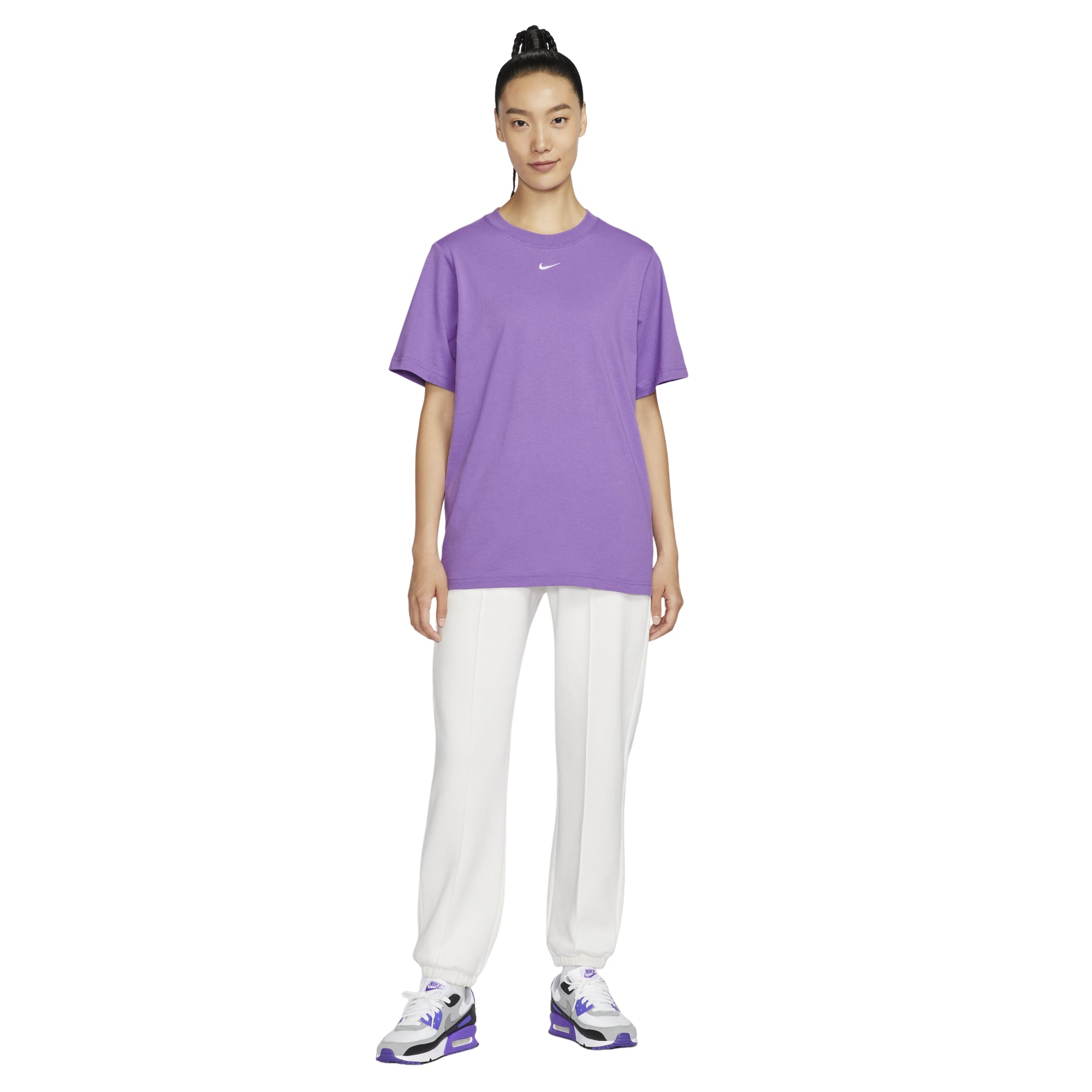 (WMNS) Nike Sportswear T-Shirt Asia Sizing 'Purple' FD4150-521