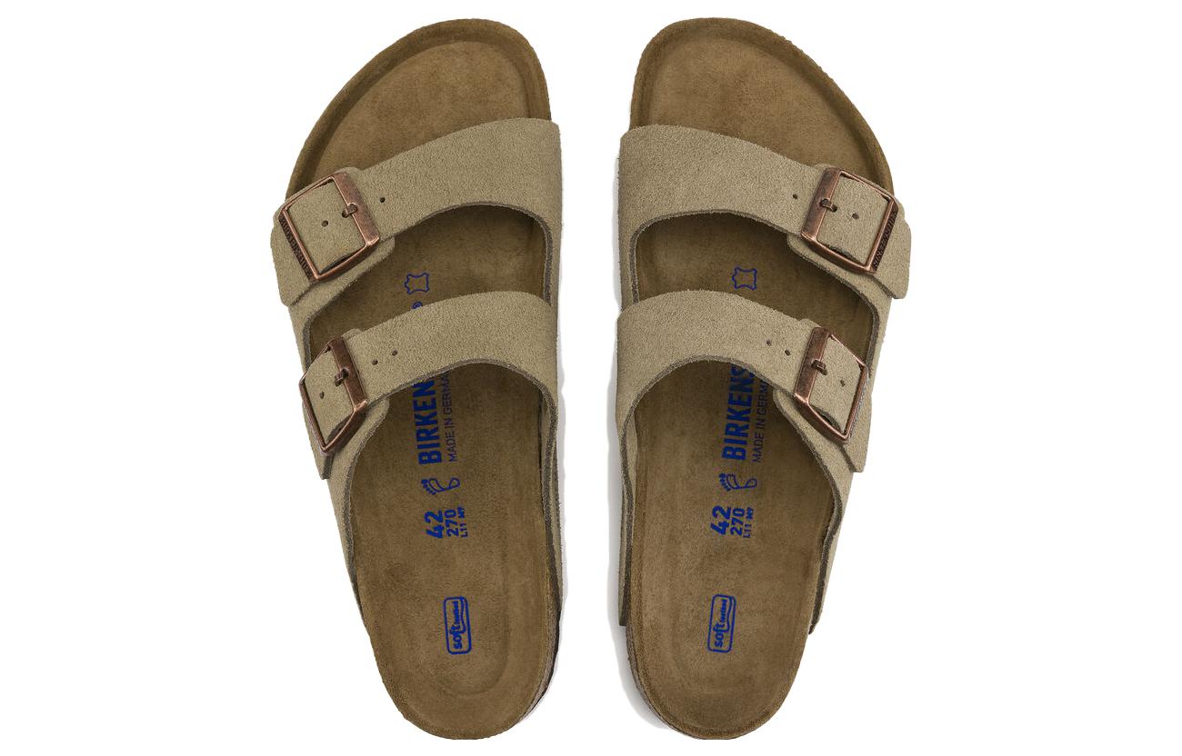 Birkenstock Arizona Soft Footbed Suede Leather 'Taupe' 0951301