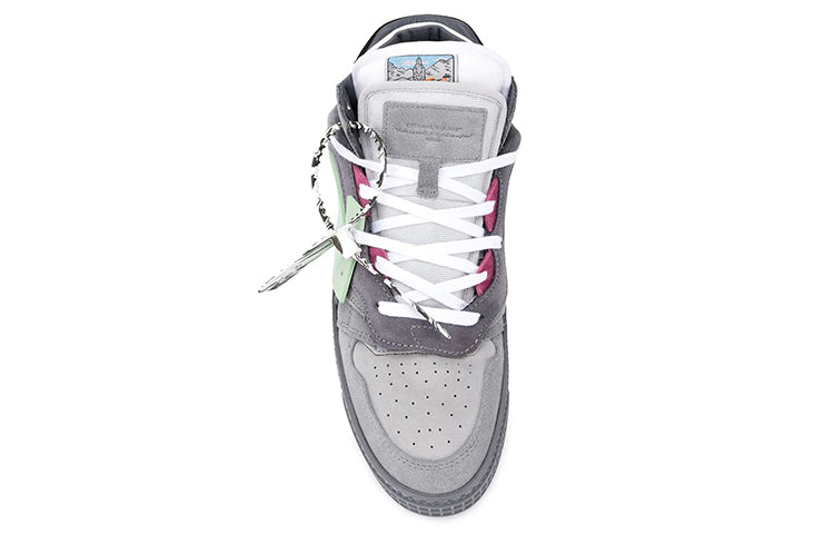 Off-White Off-Court Low Top Sneaker 'Grey White Green' OMIA151F20LEA0010551
