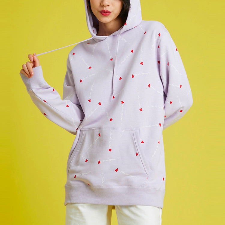 (WMNS) Converse V Day Hoodie Asia Sizing 'Purple' 10022411-A02