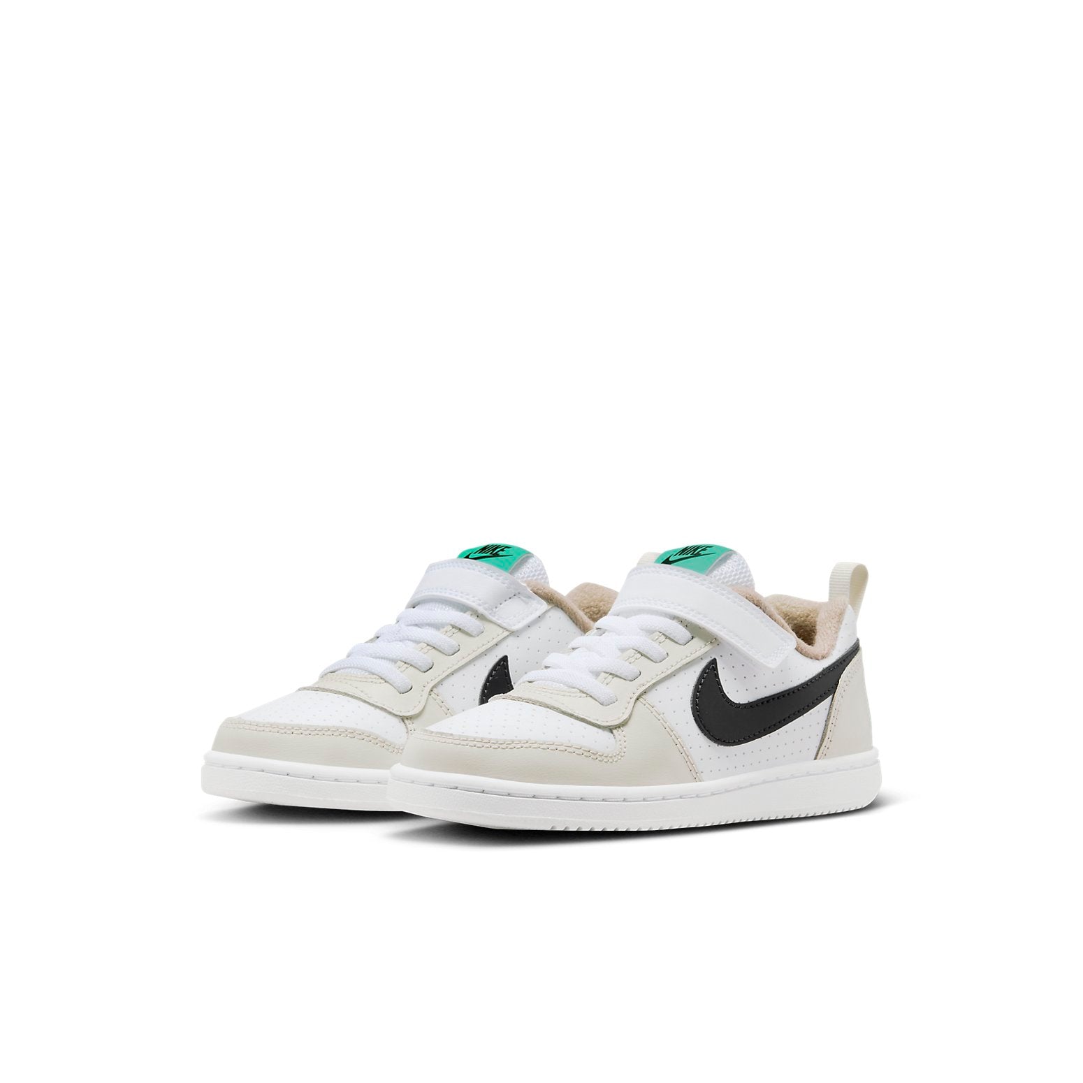 (PS) Nike Court Borough Low 'Cream White Black' DZ2785-101