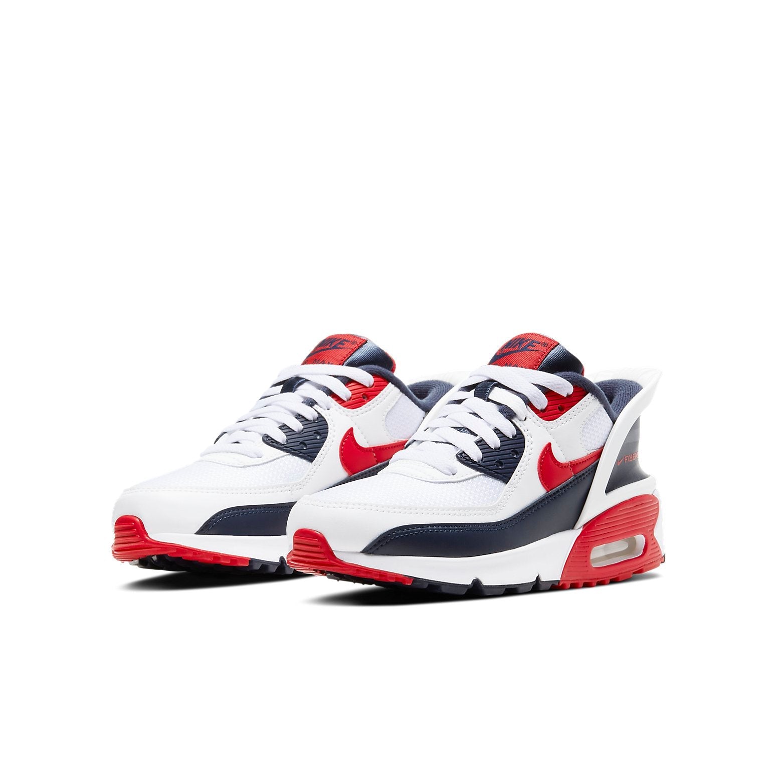 (GS) Nike Air Max 90 FlyEase 'White University Red' CV0526-104