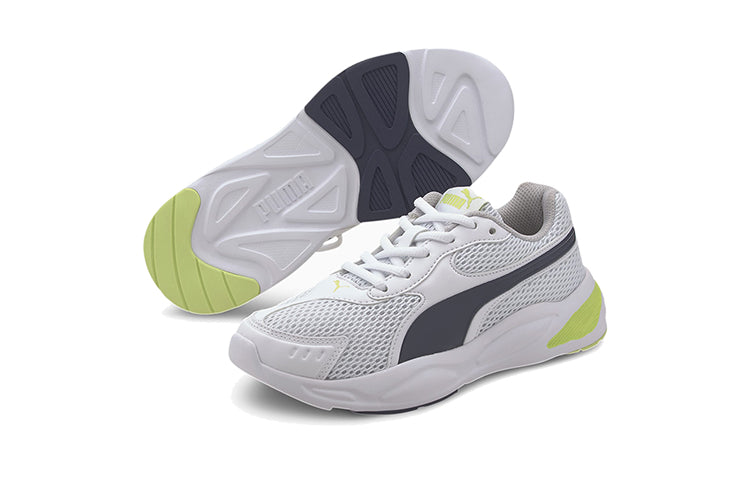 PUMA 90s Runner Mesh Jr 'White Black Yellow' 372926-07