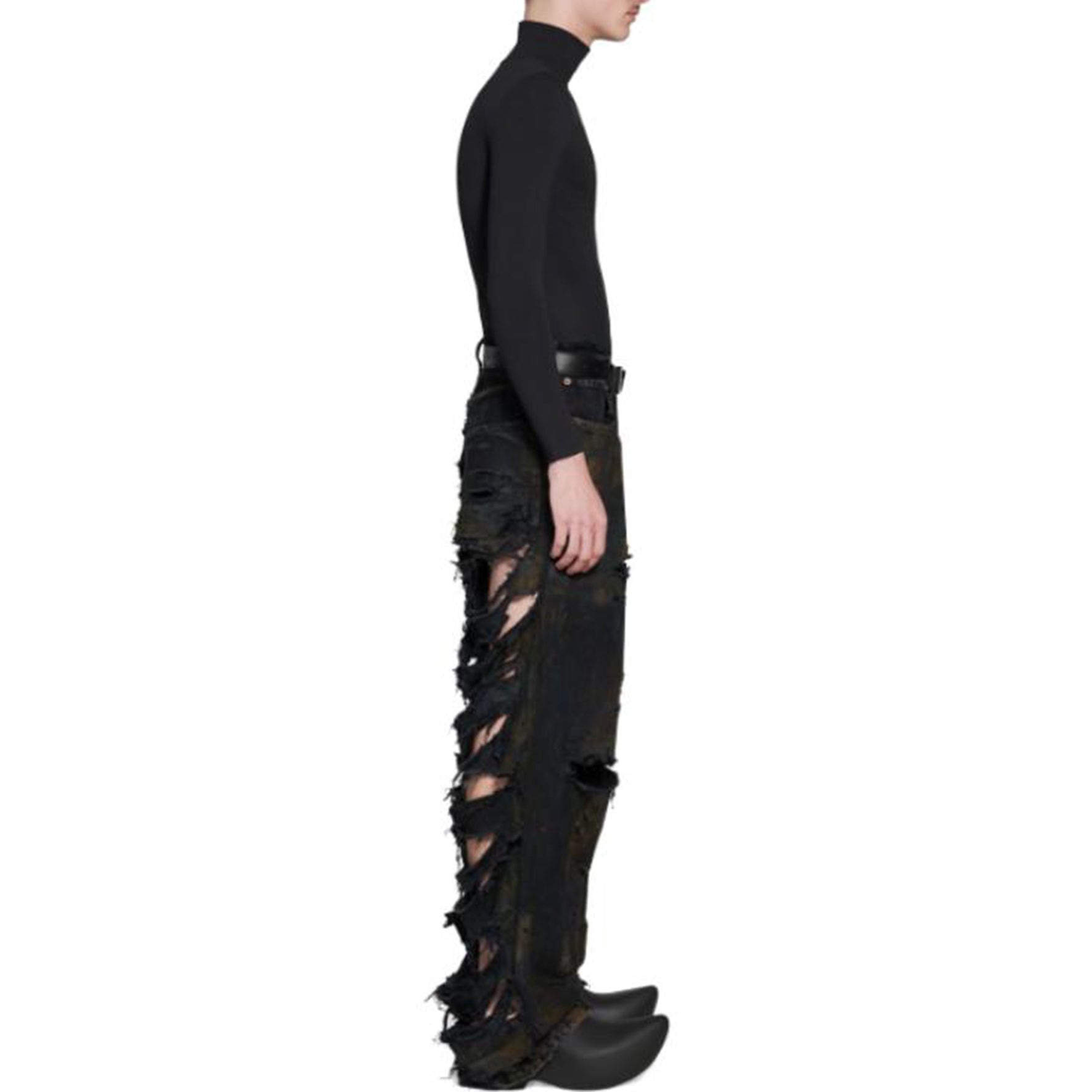 Balenciaga Super Destroyed Baggy Pants 'Black' 745248TBP471363