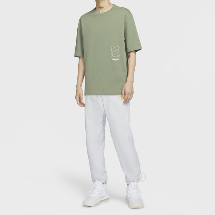 Air Jordan 23 Enginereed Short Sleeve Round Neck Tops Short Sleeve Green CN3104-353