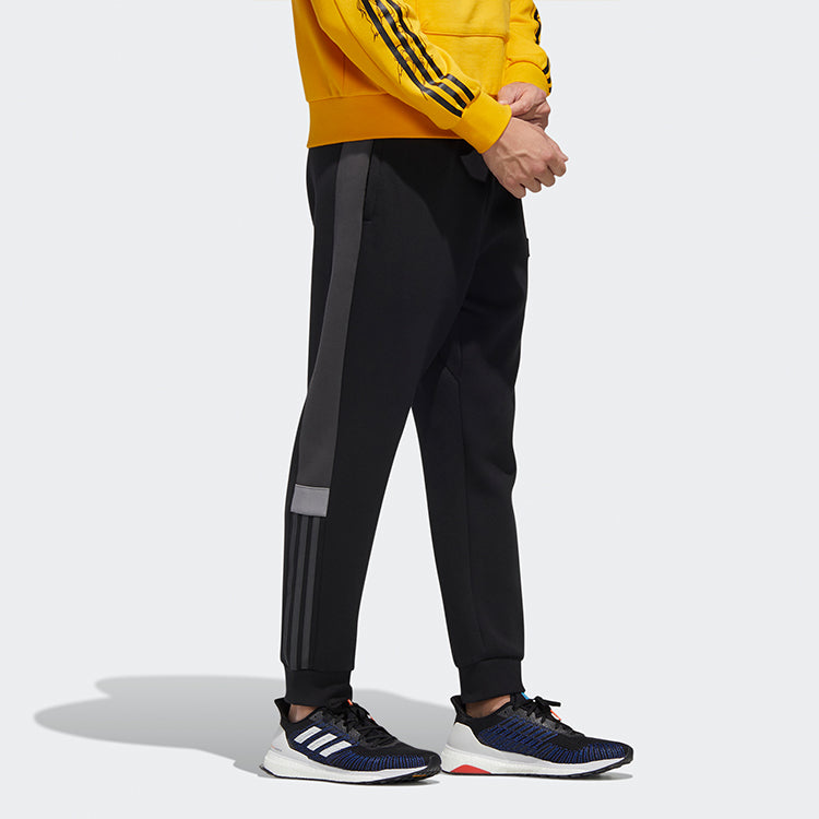 adidas Ub Pnt Dk Colorblock logo Casual Bundle Feet Sports Pants Black GM4399