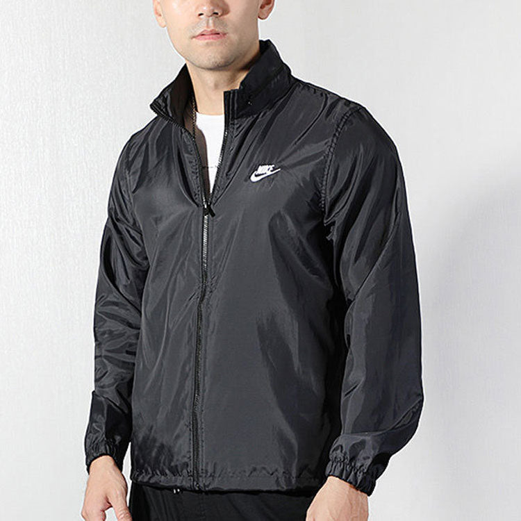 Nike Running Training Woven Breathable hooded Windproof Jacket Black AR2239-010