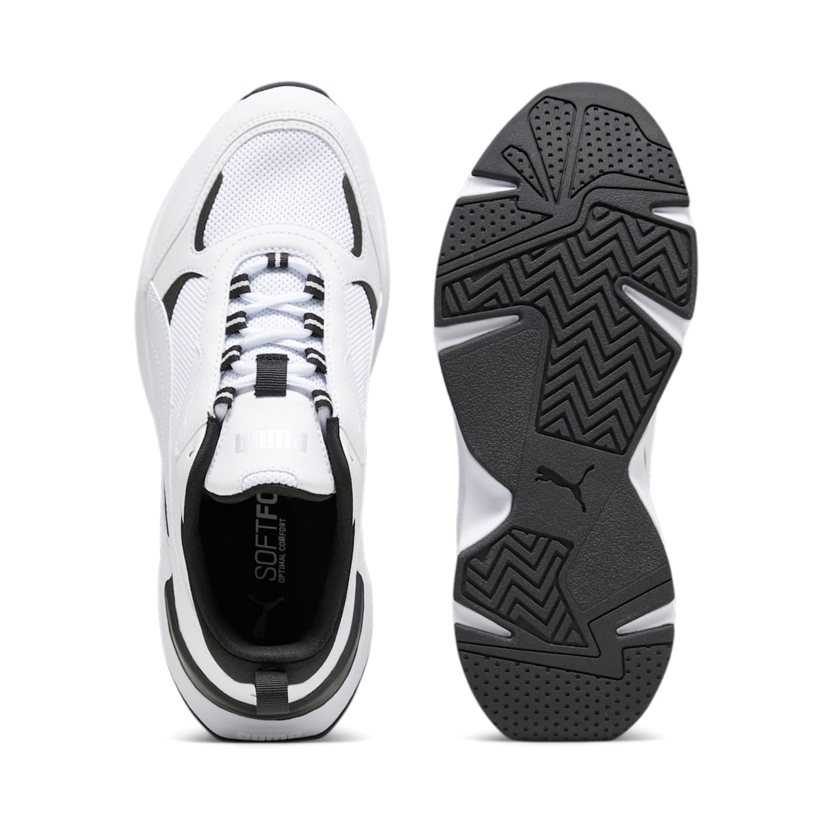 (WMNS) PUMA Cassia Sneakers 'White Black' 384647-18