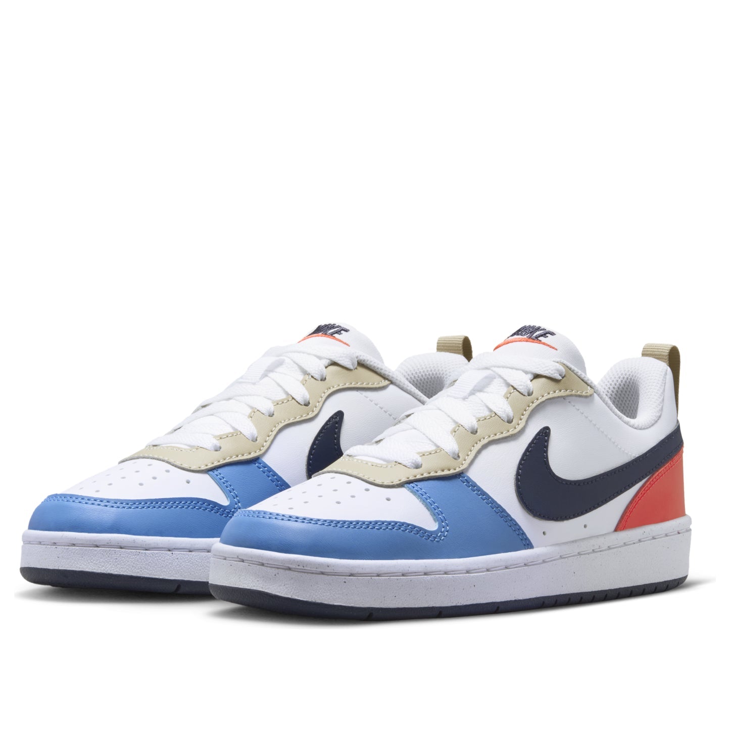 (GS) Nike Court Borough Low Recraft 'White Thunder Blue Crimson' DV5456-124