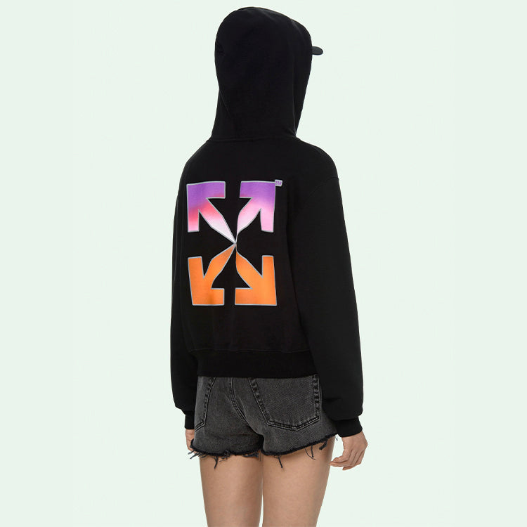Off-White Gradient Hoodie 'Black Multicolor' OWBB016R21JER0011084