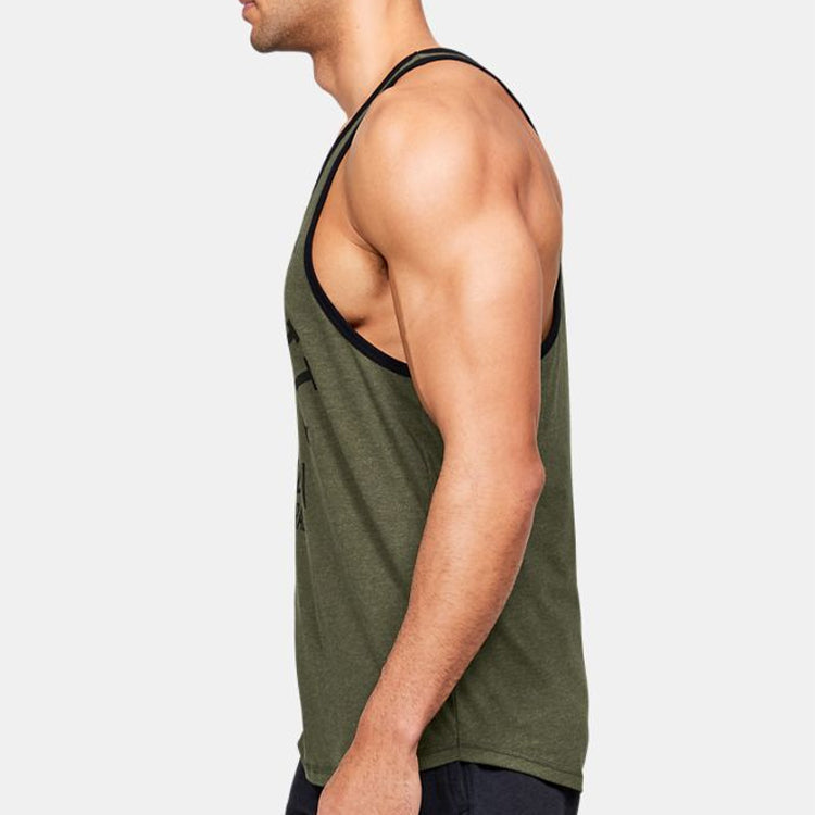 Under Armour Project Rock Pain Into Power Tank Top 'Olive Green' 1353922-315