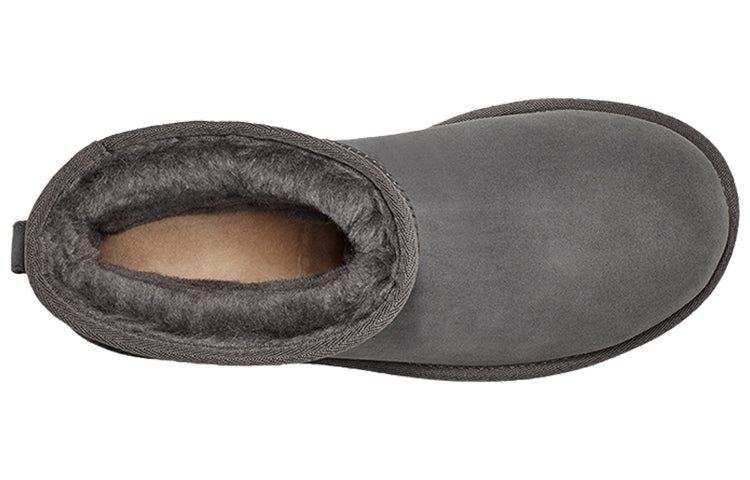 (WMNS) UGG Classic Mini Stud II Rivets Snow Boots Grey 1119101-CHRC