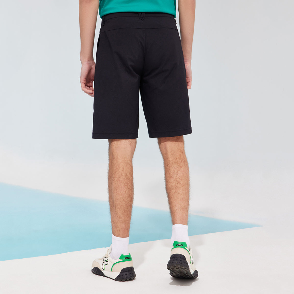 FILA Loose Breathable Casual Woven Shorts Black F11M128802F-BK