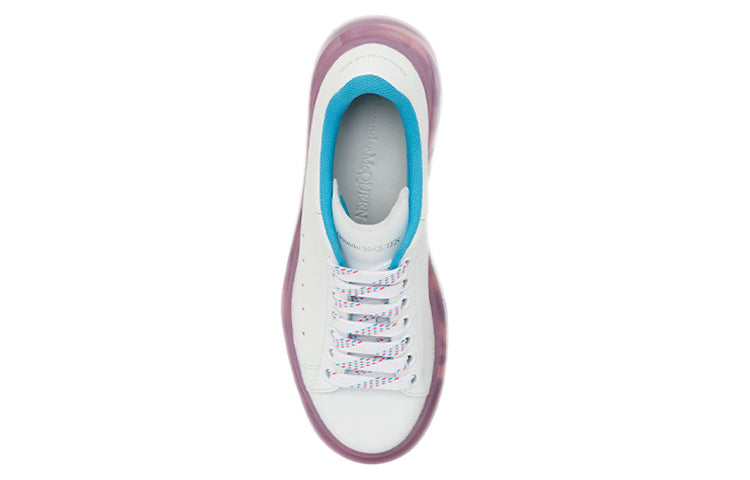 (WMNS) Alexander McQueen Oversized Sneaker 'Transparent Sole - White Purple' 666893WHYBY9468