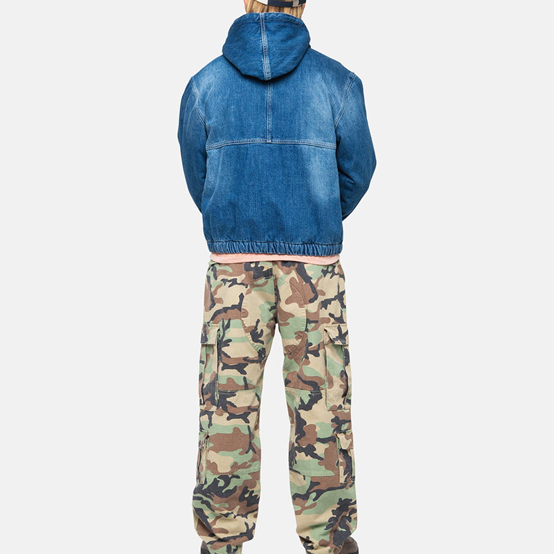Stussy Denim Sherpa Work Jacket 'Blue' 115725