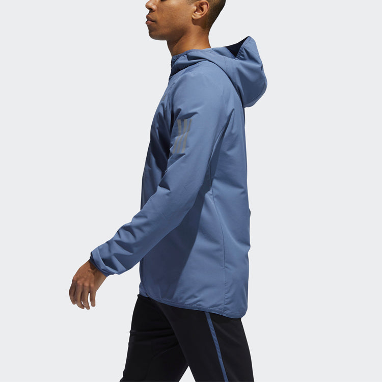 adidas Running Sports Hooded Jacket Blue DQ2539