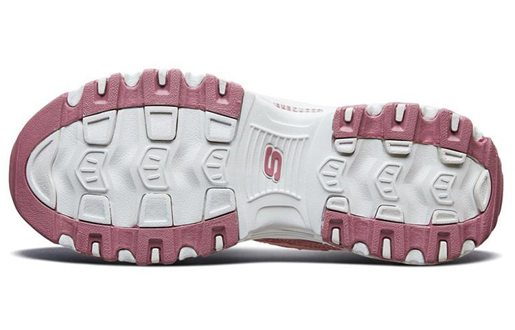 (WMNS) Skechers D Lites 1.0 Low Top Running Shoes Pink 66666125-MVE