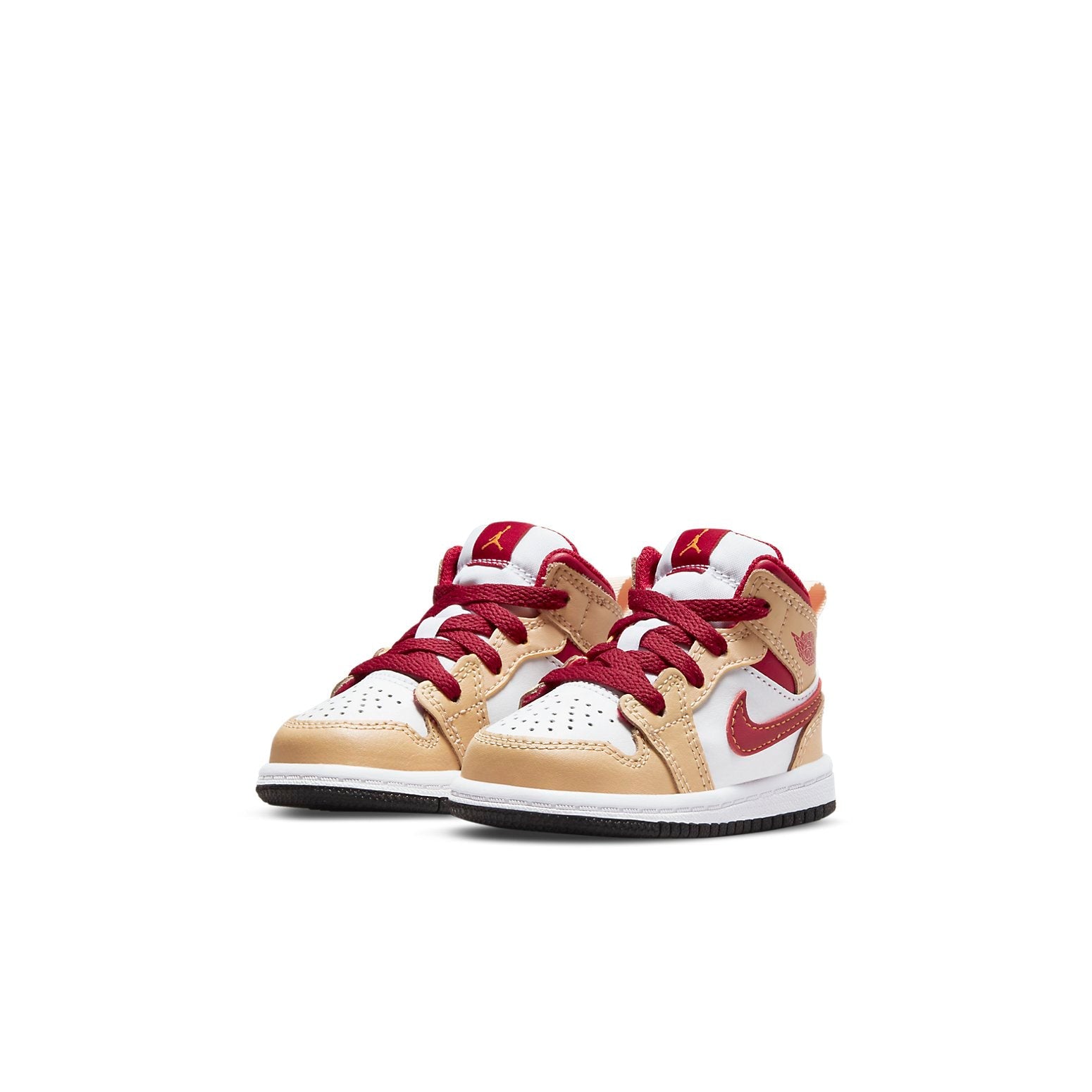 (TD) Air Jordan 1 Mid 'Light Curry Cardinal Red' 640735-201