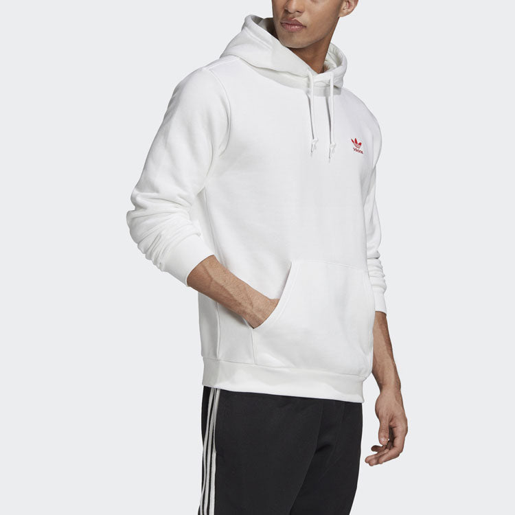 adidas originals Hoodie Embroidered Logo Sports 'White' GD2561