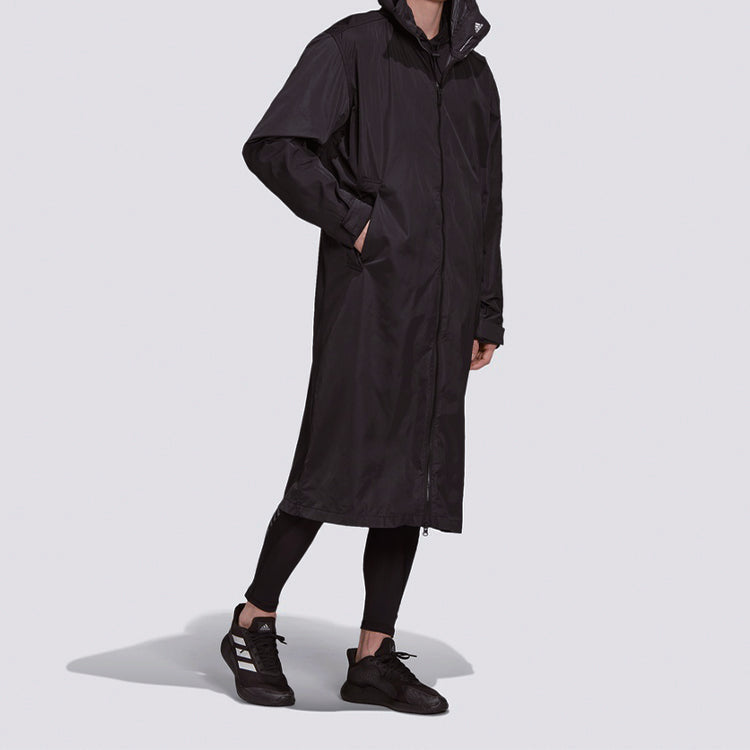 Men's adidas Tech Parka Sports Stylish Jacket Black FI4659