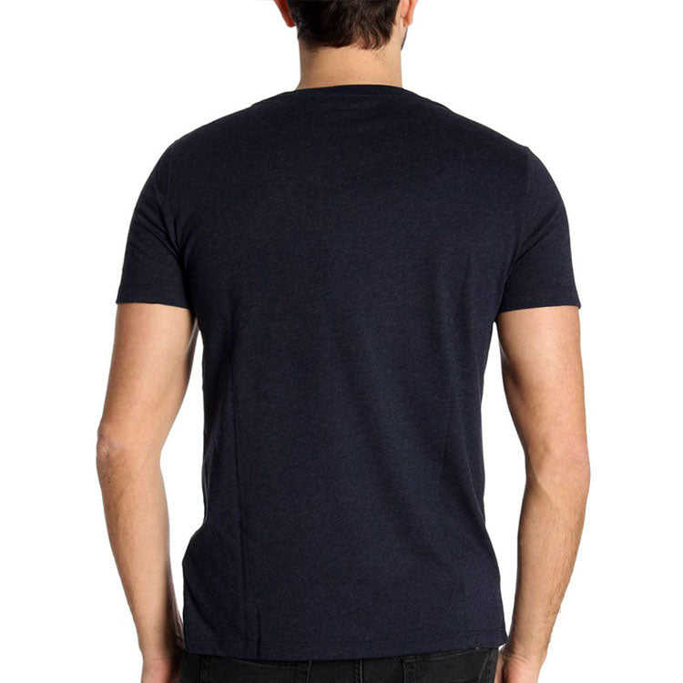 Men's Burberry Pullover Round Neck Short Sleeve Navy Blue 40561291