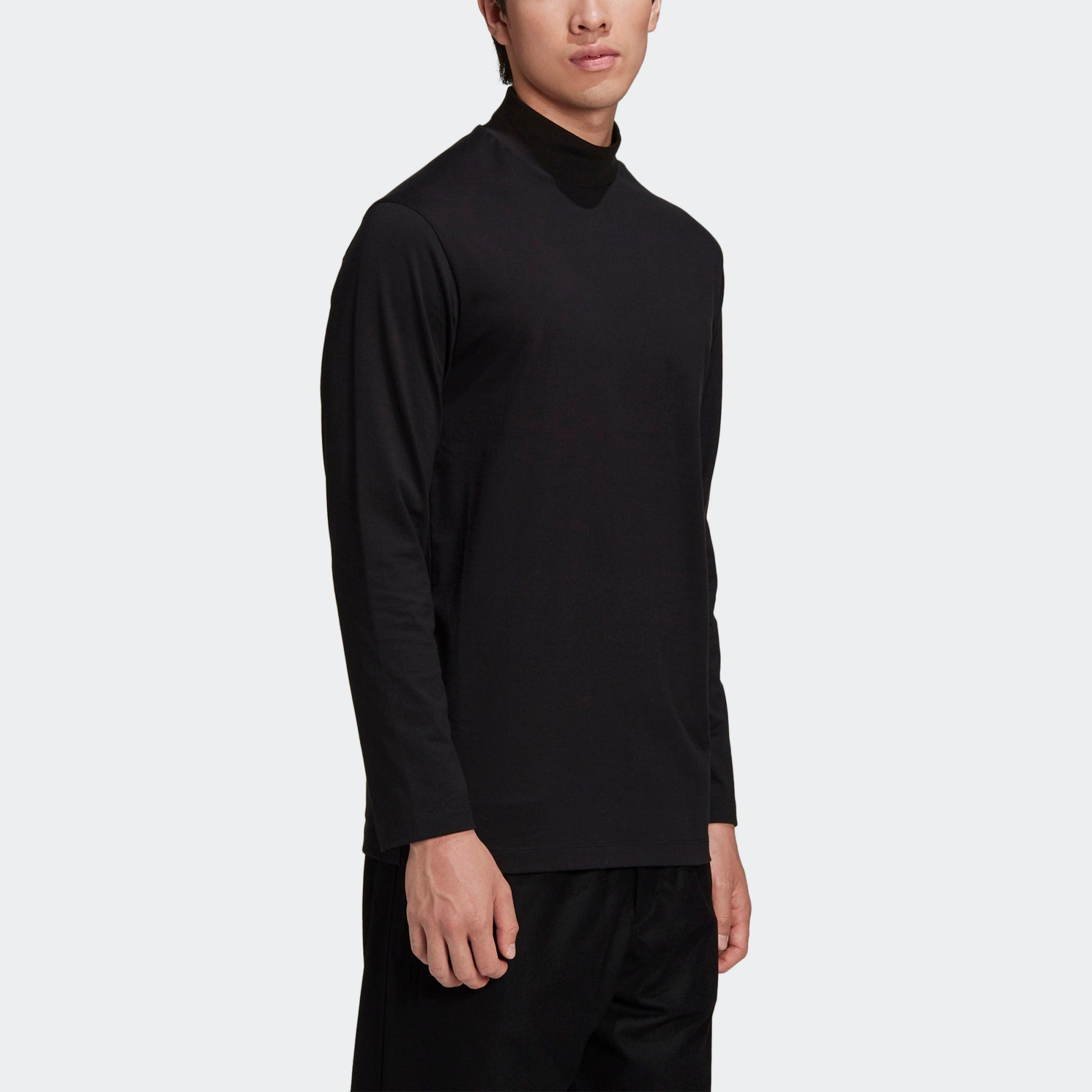 Men's Y-3 Solid Color Casual Long Sleeves Black GK4497