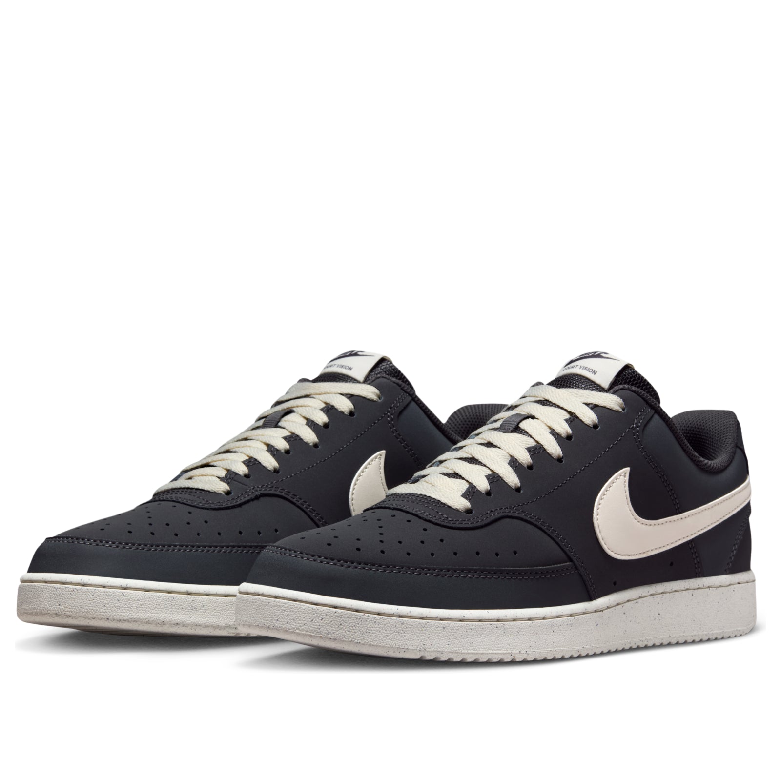 Nike Court Vision Low 'Coal Black Light Ivory White' HV8139-003