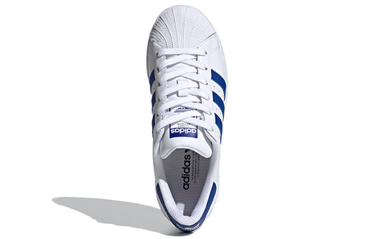 (GS) adidas originals Superstar J 'White Blue' FW0772