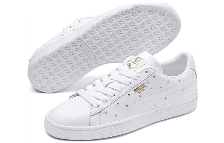(WMNS) PUMA Basket Studs 'White' 369298-01