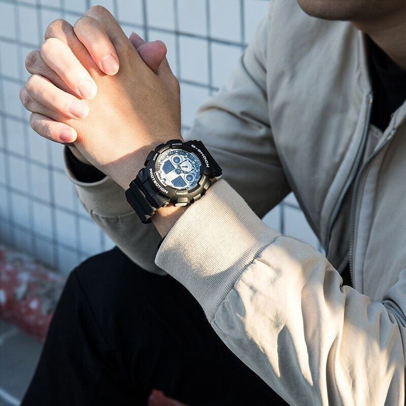 CASIO G-Shock Analog-Digital 'Black' GA-100BW-1A