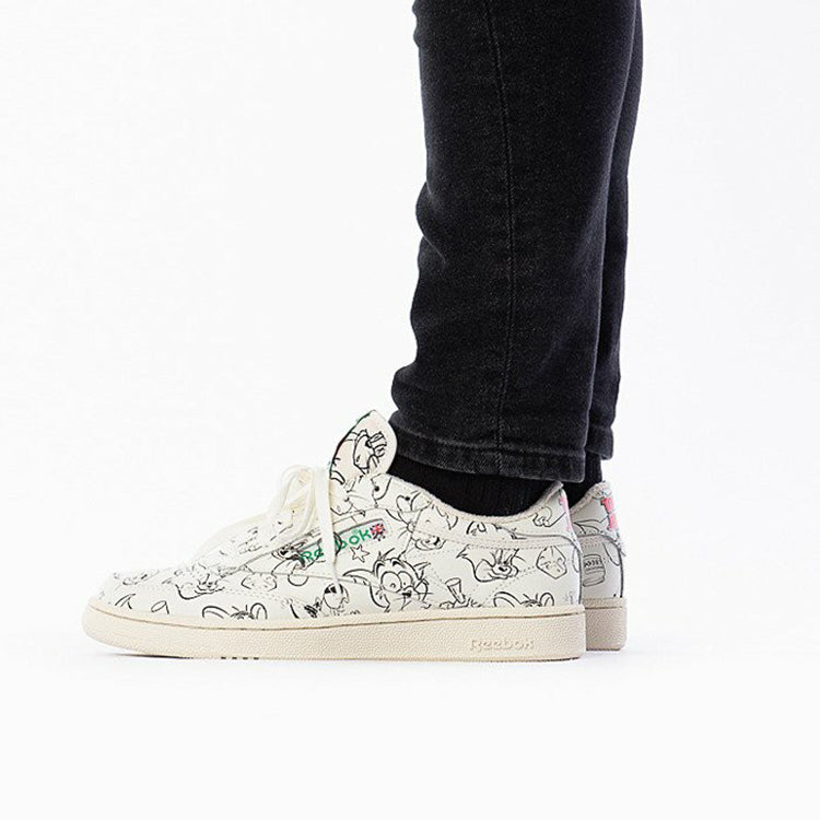 Reebok x Tom & Jerry Club C 'Sketch' FX4011