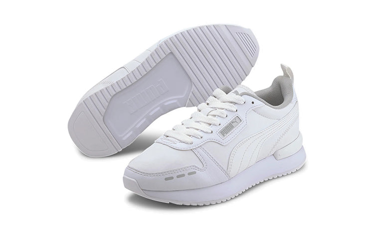 (GS) PUMA R78 Low Top Running Shoes White 374428-02