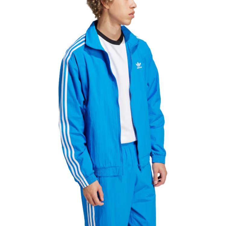 adidas Adicolor Woven Firebird Track Top Asia Sizing 'Blue' IT2496